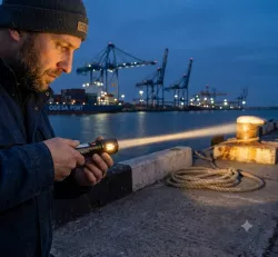 Ручной фонарик CB-517L с боковыми диодами - аккумулятор 1500 mAh, USB-зарядка, телескопическая фокусировка thumbnail