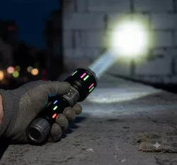 Ручной фонарик COBA CB-G683 - Аккумуляторный, зарядка Type-C, функция Power Bank, телескопическая фокусировка thumbnail