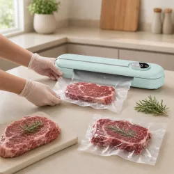 Вакуумный упаковщик Vacuum Sealer - автоматический, для мяса и овощей, простое управление одной кнопкой thumbnail