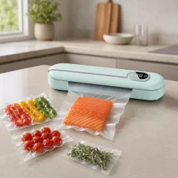 Вакуумный упаковщик Vacuum Sealer - автоматический, для мяса и овощей, простое управление одной кнопкой thumbnail