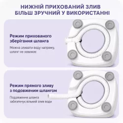 Мини стиральная машина EKIY 2 л - Портативная, аккумулятор 3000 мАч, зарядка Type-C, автоматический режим thumbnail