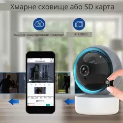 Компактная Wi-Fi камера видеонаблюдения TY305 - Поворотная, Full HD 3mp, ночная съёмка, датчик движения thumbnail