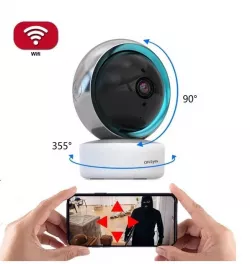 Компактная Wi-Fi камера видеонаблюдения TY305 - Поворотная, Full HD 3mp, ночная съёмка, датчик движения thumbnail
