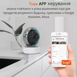 Компактная Wi-Fi камера видеонаблюдения TY305 - Поворотная, Full HD 3mp, ночная съёмка, датчик движения thumbnail