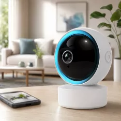 Компактная Wi-Fi камера видеонаблюдения TY305 - Поворотная, Full HD 3mp, ночная съёмка, датчик движения thumbnail
