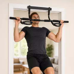 Турник Door Gym Xtreme - дверной тренажёр для подтягиваний, 12 рукояток, установка без сверления, максимальный вес 120 кг thumbnail