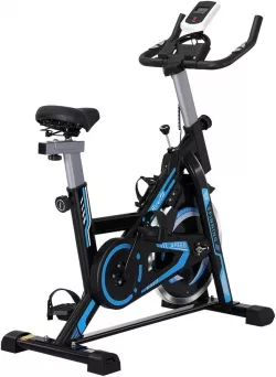 Велотренажер Everfit Spin Bike 118 - маховик, ЖК-дисплей, регулируемое сиденье, подстаканник thumbnail
