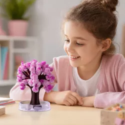 Набор для выращивания кристаллов Magic Sakura - розовый, 19х16 см, интересный эксперимент для детей от 6 лет thumbnail