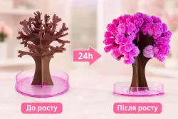 Набор для выращивания кристаллов Magic Sakura - розовый, 19х16 см, интересный эксперимент для детей от 6 лет thumbnail