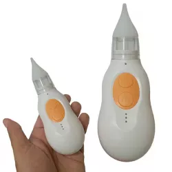 Портативный назальный аспиратор для младенцев - аккумуляторный, USB-зарядка, компактный дизайн, мягкая насадка thumbnail