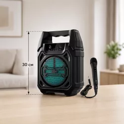 Bluetooth-колонка GTS-1283 с микрофоном - 6,5 дюйма, 50 Вт, аккумулятор 1500 мАч, FM-радио, AUX, USB thumbnail