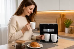Кофемашина Coffee Machine AND 5269 - капельная, 2 чашки, 0,42 л, многоразовый фильтр, автоматическое отключение thumbnail