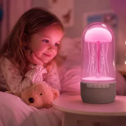 Ночник-колонка Медуза с Bluetooth - Подвижная медуза, мягкая подсветка, 8 часов работы thumbnail