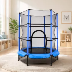Батут детский TILLY BT-RJ-0072 с защитной сеткой - диаметр 140 см, максимальный вес 100 кг, для indoor/outdoor thumbnail