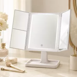 Тройное смарт-зеркало с LED-подсветкой - 3 режима света, угол наклона 180°, увеличение 2x и 3x thumbnail