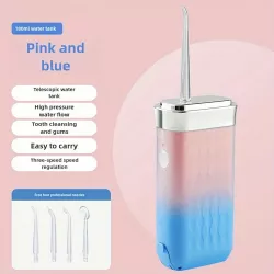 Ирригатор для полости рта IPX7 - Беспроводной, 3 режима, 4 насадки, зарядка USB-C thumbnail