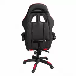 Игровое кресло HELE 26X-11 черно-красное - с подставкой для ног, 2 подушки, анатомическая спинка thumbnail