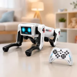 Интерактивный робот-собака AI Robot - управление с пульта 2.4G, аккумулятор 3.7V, зарядка через USB, функции танцев и программирования thumbnail