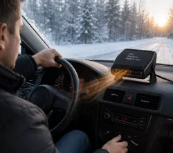 Автомобильный обогреватель Car Fan CF-701 - 12 В, 150 Вт, компактный и портативный, быстрое размораживание стекол thumbnail
