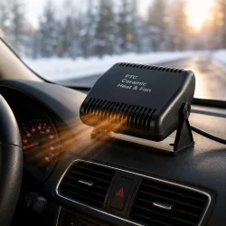 Автомобильный обогреватель Car Fan CF-701 - 12 В, 150 Вт, компактный и портативный, быстрое размораживание стекол thumbnail