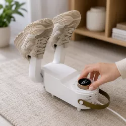 Электрическая ультрафиолетовая сушилка для обуви Shoe Dryer - 4 режима таймера, температура до 48°C, белая thumbnail