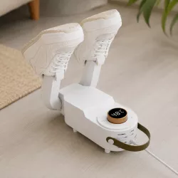 Электрическая ультрафиолетовая сушилка для обуви Shoe Dryer - 4 режима таймера, температура до 48°C, белая thumbnail