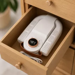 Электрическая ультрафиолетовая сушилка для обуви Shoe Dryer - 4 режима таймера, температура до 48°C, белая thumbnail
