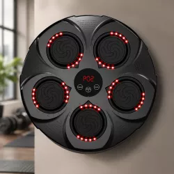 Музыкальный настенный боксерский тренажер с RGB-подсветкой - 9 режимов, зарядка от USB, крепление на двусторонний скотч thumbnail