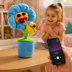 Интерактивная игрушка танцующий Цветок Dancing Flower с Bluetooth, FM-радио thumbnail