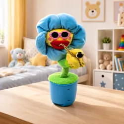 Интерактивная игрушка танцующий Цветок Dancing Flower с Bluetooth, FM-радио thumbnail
