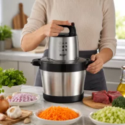 Измельчитель R-7008 6л 1600Вт / Электрический измельчитель 1600Вт / Кухонный комбайн-измельчитель thumbnail