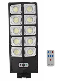 Уличный фонарь W789A-5 300LED с солнечной панелью - Датчик движения, Пульт ДУ, IP65, 60 Вт thumbnail