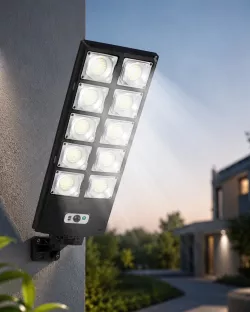Уличный фонарь W789A-5 300LED с солнечной панелью - Датчик движения, Пульт ДУ, IP65, 60 Вт thumbnail