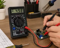 Цифровой мультиметр DT-838 - LCD-дисплей, измерение температуры, звуковая прозвонка, 3.5-разряда thumbnail