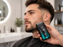 Набор для стрижки VGR V-694 Green/Black - машинка, триммер, шейвер, 6 насадок, LED-дисплей thumbnail