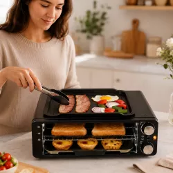 Настольная электропечь Top Kitchen TK-1400 - 6в1, 4000 Вт, 14 литров, гриль, фритюрница, тостер, печь для пиццы thumbnail