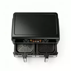 Двухкамерная аэрофритюрница T.K. Line TK00274 - 5000Вт+3500Вт, 10л+8л, сенсорное управление, Dual Cook, Sync thumbnail