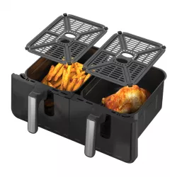 Двухкамерная аэрофритюрница T.K. Line TK00274 - 5000Вт+3500Вт, 10л+8л, сенсорное управление, Dual Cook, Sync thumbnail