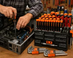 Набор отверток и бит 146 предметов - хромованадиевая сталь Cr-V 6150, магнитные наконечники, пластиковая подставка thumbnail