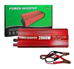 Автомобильный инвертор 2000W 12V/220V с USB - защита от перегрева, 90% КПД, алюминиевый корпус thumbnail