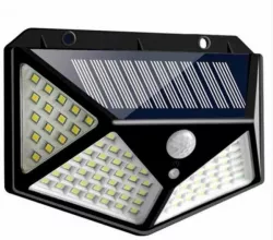 Уличный светильник Lesko SH-100 - солнечная батарея, датчик движения, 100 LED, широкий угол освещения thumbnail