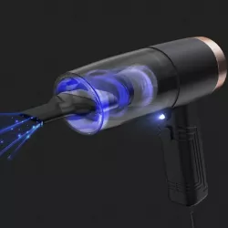 Автомобильный пылесос 2 в 1 - 4500 Па, 120 Вт, USB, диодная подсветка, моющийся фильтр, комплект насадок thumbnail