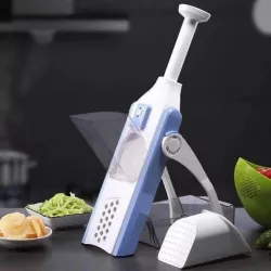Овощерезка VENERA129 - Многофункциональный мультислайсер SAFE SLICE MANDOLINE, 24 режима, нержавеющая сталь, пружинный механизм thumbnail