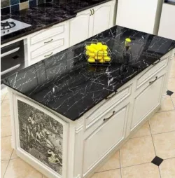 Самоклеящаяся пленка Supretto Мрамор - 500x60 см, Черная, Водостойкая, Легкий монтаж thumbnail