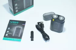 Портативная электробритва VGR V-341 - двойная вращающаяся головка, USB зарядка, до 60 минут работы thumbnail