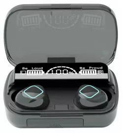 Беспроводные наушники вкладыши M10 с микрофоном - Bluetooth 5.1, LED-дисплей, до 3 часов воспроизведения, водонепроницаемость IPX7 thumbnail