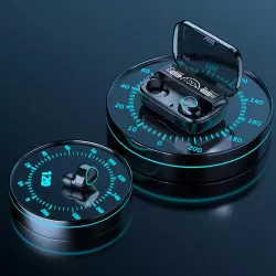 Беспроводные наушники вкладыши M10 с микрофоном - Bluetooth 5.1, LED-дисплей, до 3 часов воспроизведения, водонепроницаемость IPX7 thumbnail