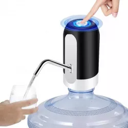 Электрическая помпа для воды с подсветкой - аккумулятор 1200mAh, micro-USB, для бутыли 19L, черный thumbnail