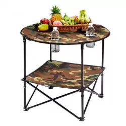 Пикниковый набор Grand Picnic GP4264 - круглый стол и 4 стула, подстаканники, антискользящее покрытие, компактная сумка thumbnail