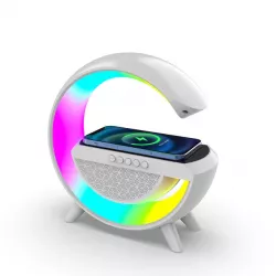 Умный светильник G-Smart Light Sound Machine - беспроводная зарядка 15W, Bluetooth-колонка, будильник, 16 млн цветов, приложение HappyLighting thumbnail